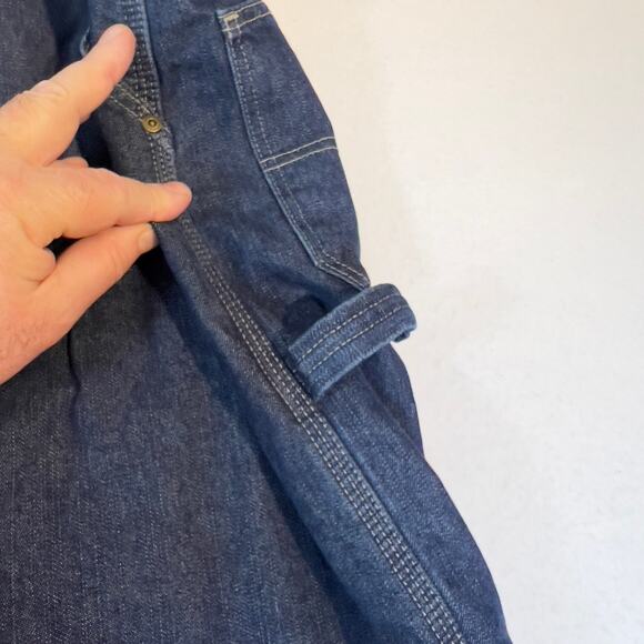 Wrangler Fleece Lined Carpenter Jean Vintage W42 x L32 Heavy Duty Warm Dark Wash - Picture 8 of 16